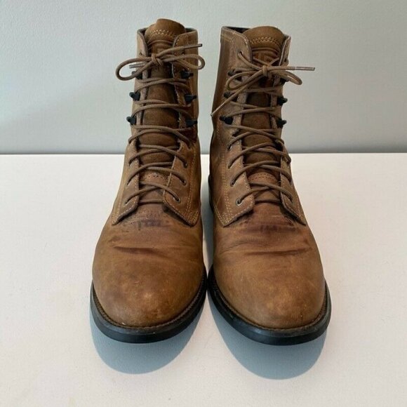 Ariat Heritage Lacer ll Western Boots Brown Leather 8 - Picture 4 of 10